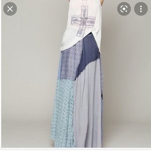 Rare lg Free People One maxi skirt